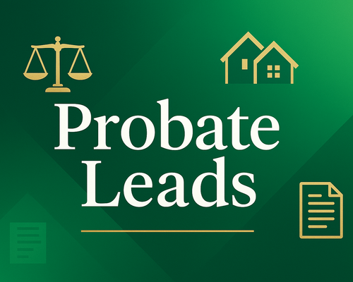 Probates  Leads Cover image with Green primary color