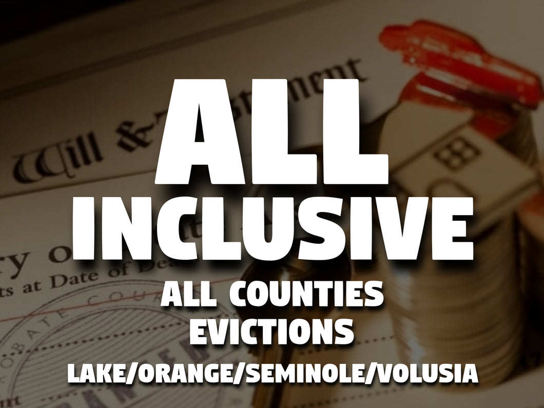 All Inclusive - All Counties - Evictions